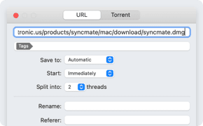 The second step to use Folx download manager The second step to use Folx download manager
