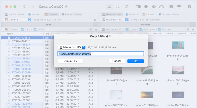 Administrador de archivos de doble panel para macOS. Administrador de archivos de doble panel para macOS.