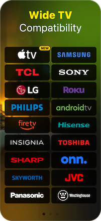 Compatível com as principais marcas de Smart TV
